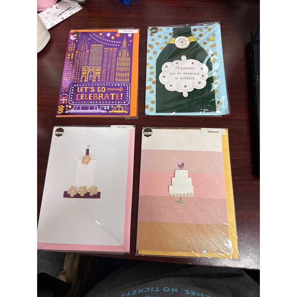 Handmade Greeting Card Assortment By Viabella Wedding & Birthday Collection